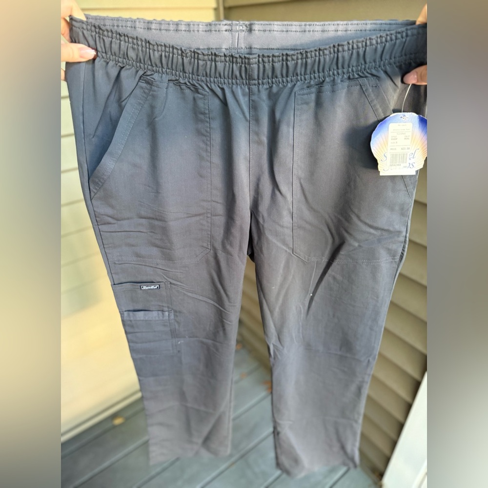Sanibel Scrubs - Women’s Charcoal Grey & Black Scrub Pants Bundle